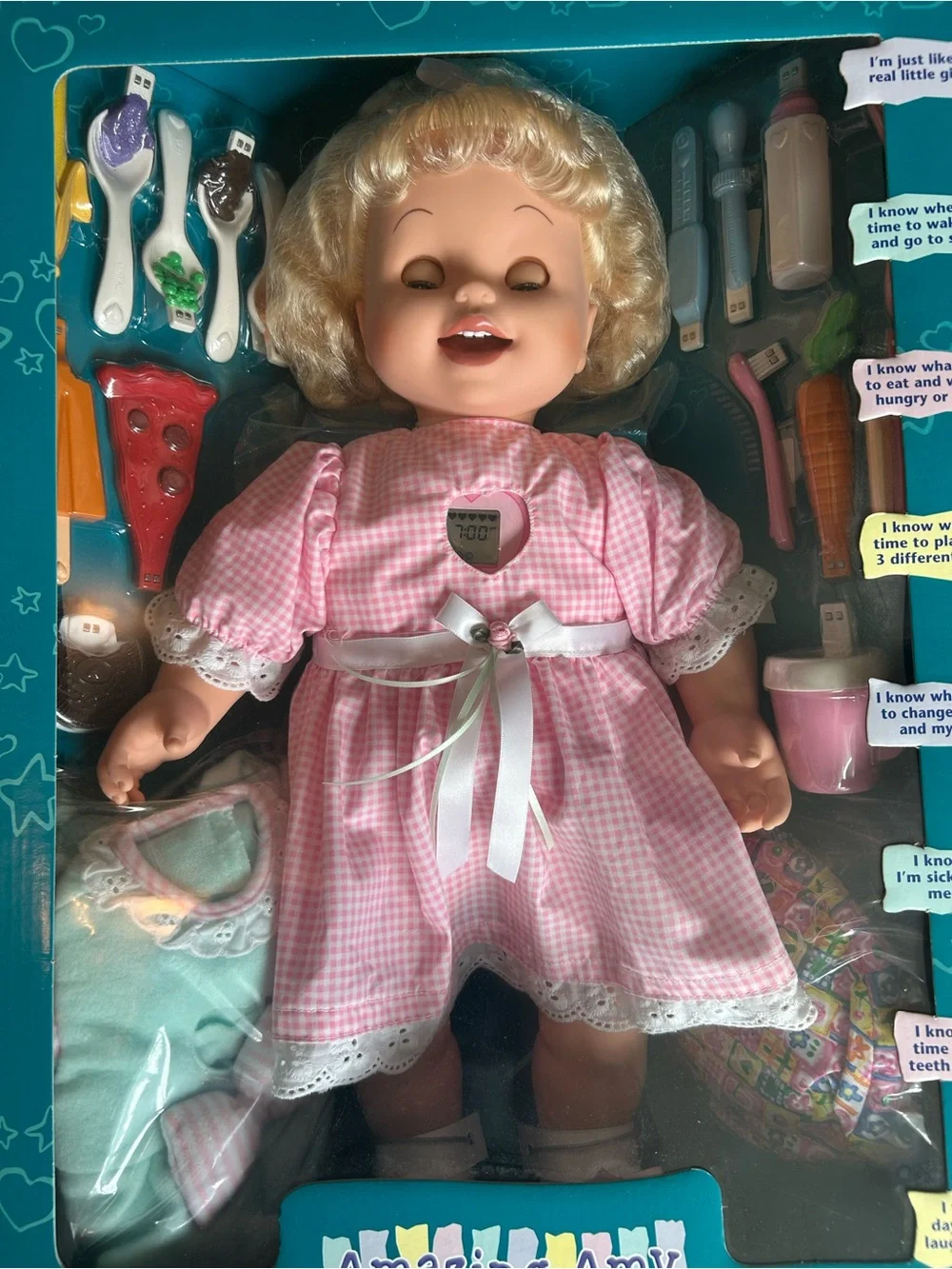 1998 Playmates Amazing Amy Interactive Doll - New sealed